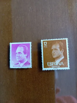 Lote 2 Sellos España Rey Juan Carlos I