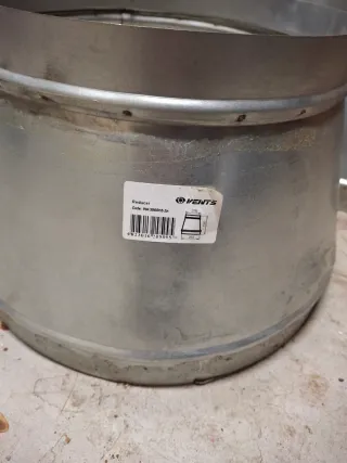 2  Reducciónes metálica 315mm a 250mm