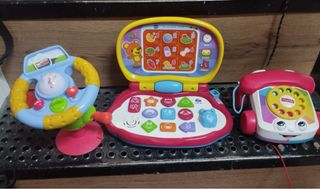 Lote 3 Juguetes VTech y Fisher-Price