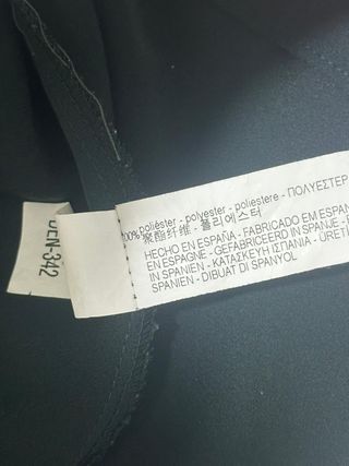 Blusa Zara verde con taglio asimmetrico tg M