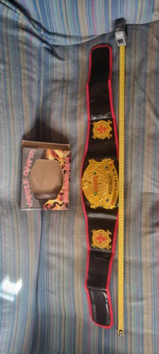 Cinturón de Campeón de Lucha Libre Dorado tipo wwe