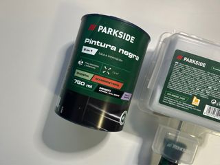 Parkside Pintura Negra + Rodillos