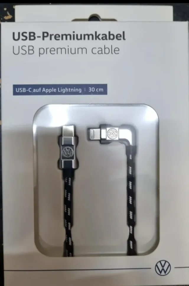 2 Cables Carga Audi USB-C y Lightning