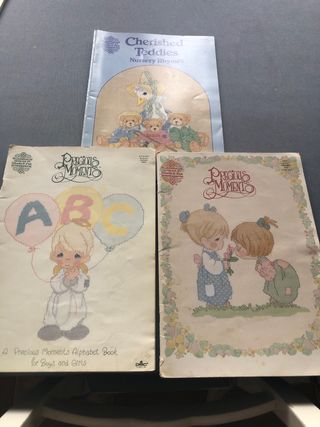 Lote de Revistas y Patrones para punto de cruz