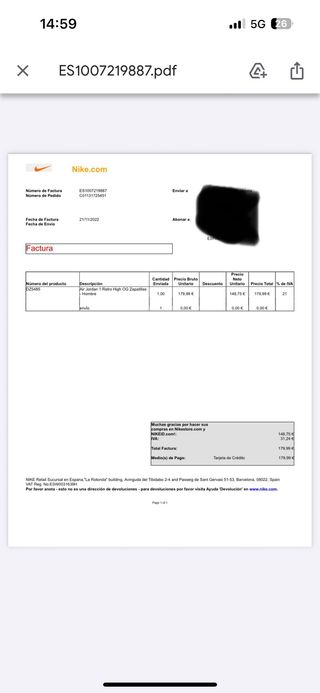 Jordan 1 Lost and Found Talla 41