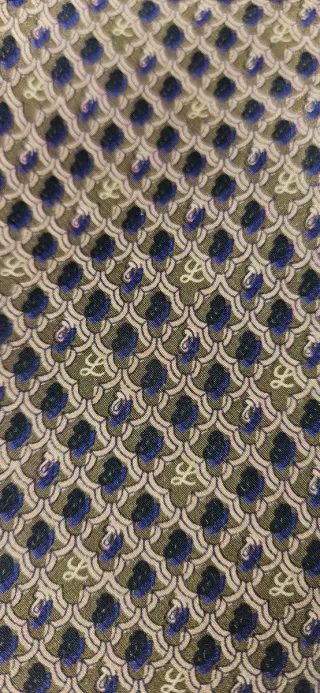 Corbata Loewe Marrón y Dorada