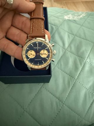 Reloj TOP HILL Cronógrafo Azul y Dorado