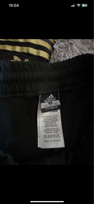 Pantalones chándal Juventus Adidas negros y dorado