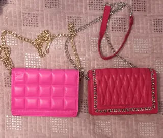 2 Bolsos de fiesta (rosa y rojo)