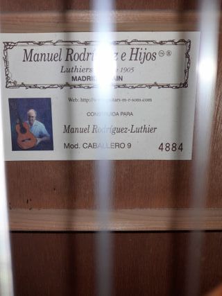 Guitarra Manuel Rodriguez Caballero 9