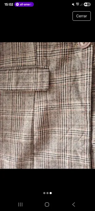 Chaqueta vintage cuadros