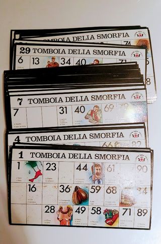 48 Cartelle Tombola della Smorfia