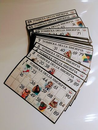 48 Cartelle Tombola della Smorfia