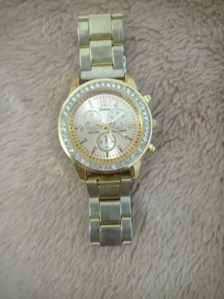 Reloj Geneva Acero Inoxidable Dorado
