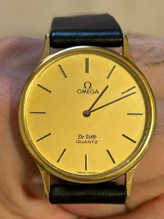 Omega De Ville Quartz Dorado