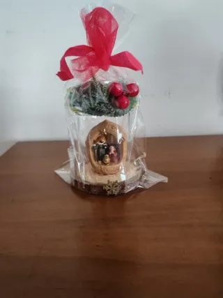 Mini presepe porta tea light