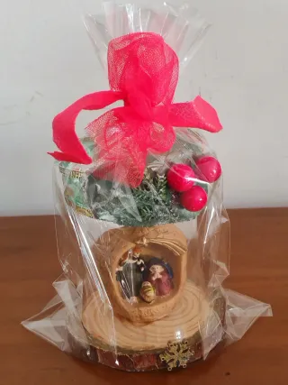 Mini presepe porta tea light