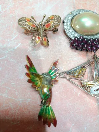 Lotto 5 spille in argento (2)