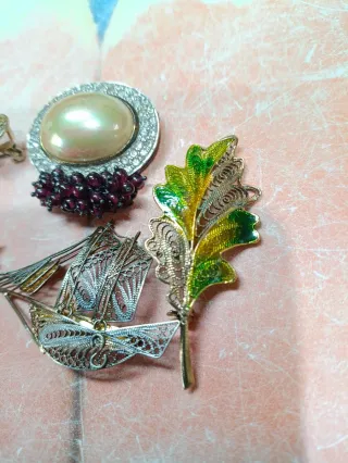 Lotto 5 spille in argento (2)