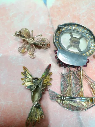 Lotto 5 spille in argento (2)