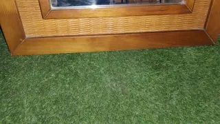 Espejo Marco Madera y Mimbre. 2a OPORTUNITAT.