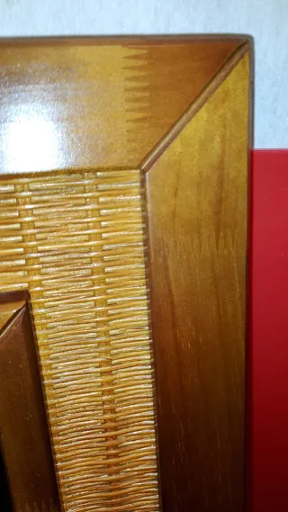 Espejo Marco Madera y Mimbre. 2a OPORTUNITAT.