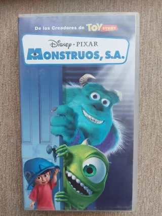 Monstruos S.A. VHS Disney Pixar Español