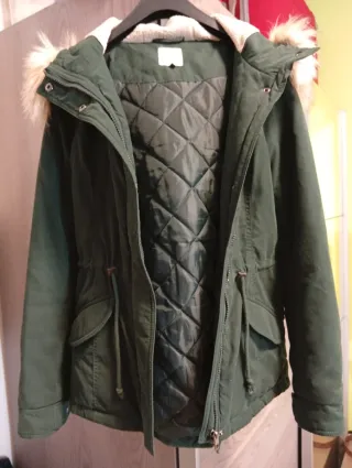 Abrigo ONLY verde oliva mujer Talla S