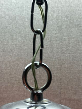 Lámpara colgante vintage cristal y metal