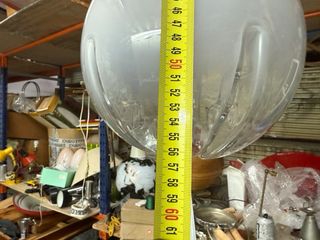 Lámpara colgante vintage cristal y metal