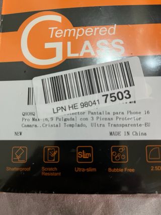 Protettore Schermo Vetro Temperato QHOHQ per iPhone 16 Pro Max