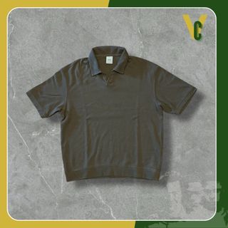 Polo marrón Zara S estilo old money premium