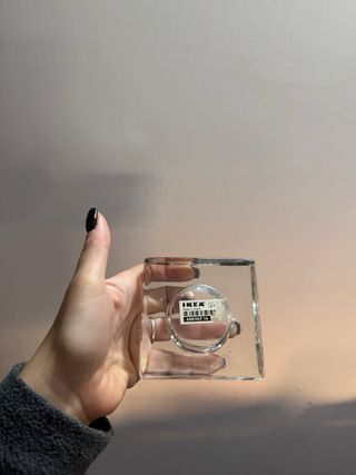 Lotto candele varie + portacandela IKEA