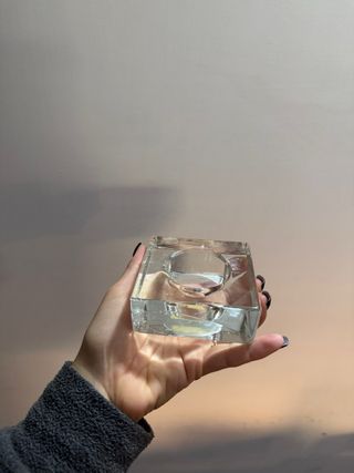 Lotto candele varie + portacandela IKEA