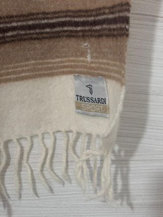 Sciarpa beige a righe Trussardi sport