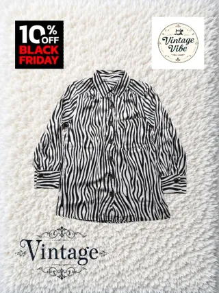 Camisa animal print estampado de zebra