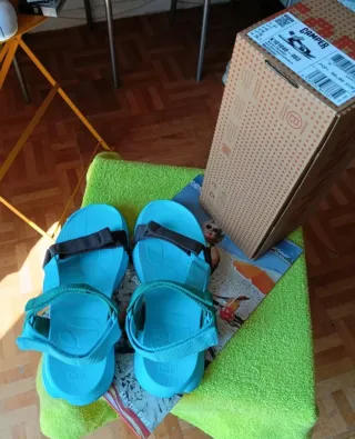 Sandalias Camper Unisex Azul y Verde