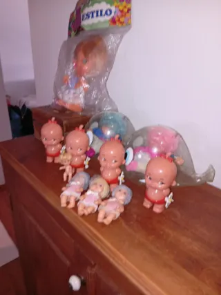 Set di bambole antiche Jesmar Chiki e Barriguitas