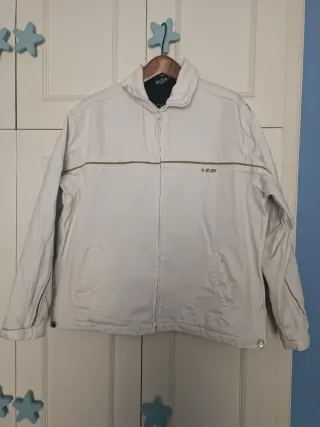 Cazadora vintage Mito blanca y marrón