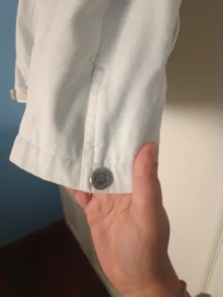 Cazadora vintage Mito blanca y marrón