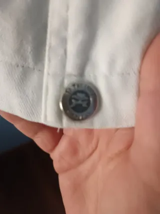 Cazadora vintage Mito blanca y marrón