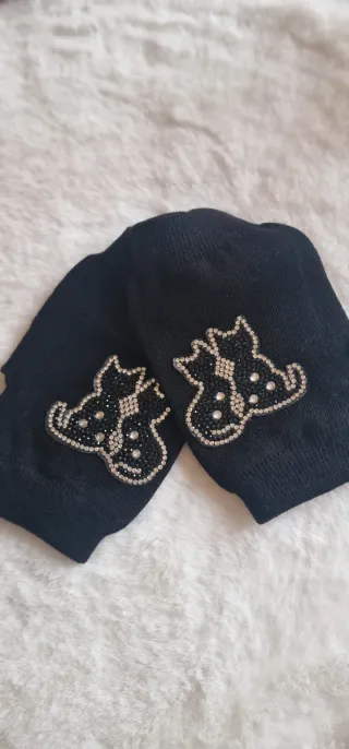 Guanti a muffola con gattini