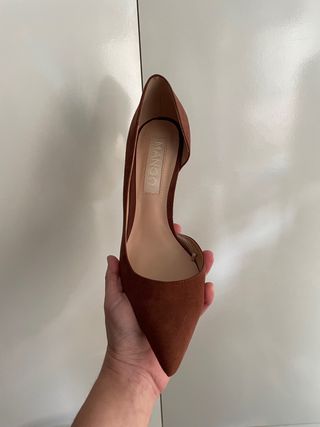 Zapatos de tacón Mango marrones