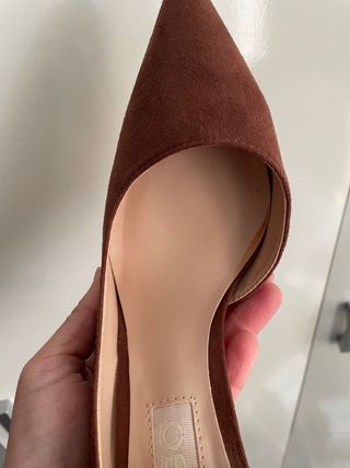 Zapatos de tacón Mango marrones