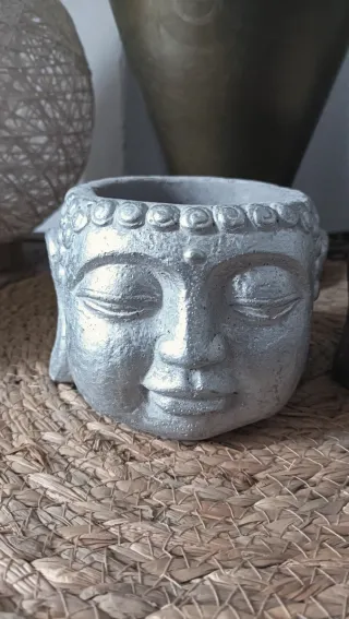 Figura Buda Decoración, planta vela lampara