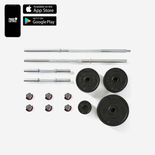 Kit Mancuernas Musculación Disco Hierro Parcialmente