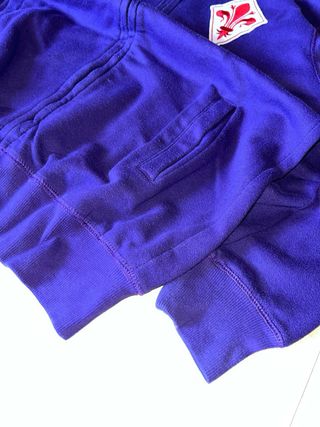 Felpa Vintage Fiorentina Viola Zip