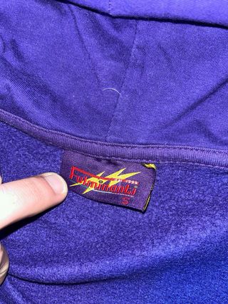 Felpa Vintage Fiorentina Viola Zip