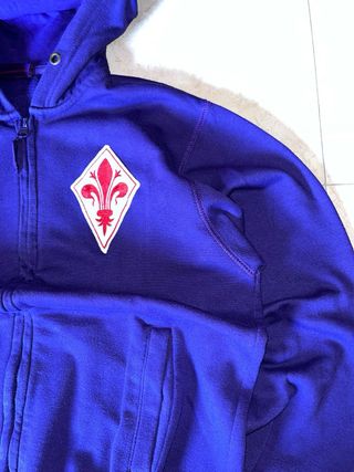 Felpa Vintage Fiorentina Viola Zip