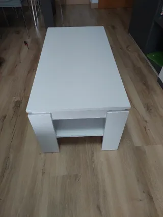 Mesa auxiliar salón blanca madera